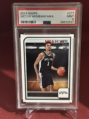 #ad 2023 Victor Wembanyama PSA 9💥 Panini NBA Hoops Rookie Card #277 $40.00