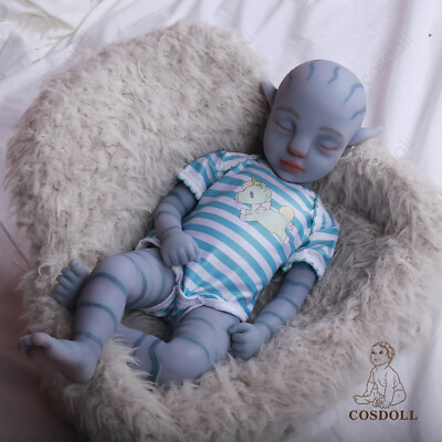 #ad Avatar 18quot; Platinum Silicone Baby Boy Doll Silicone Reborn Baby Doll Art Dolls $122.79