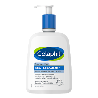 #ad Cetaphil Daily Facial Cleanser for Sensitive Combination to Oily Skin 16 oz $12.47