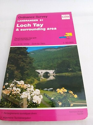 #ad Landranger Map 51 Loch Tay and Surrounding Area by Ordnance Survey 1988 GBP 4.99