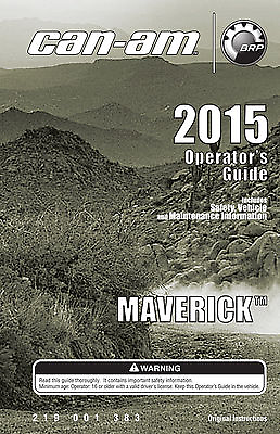 #ad Can Am Maverick 2015 Owners Manual New Paperback Free Shipping Side by Side $49.90