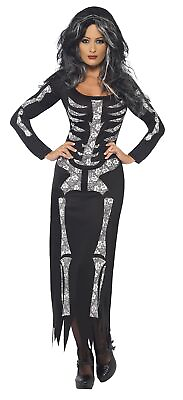 #ad Smiffys Skeleton Costume Black Size M $19.46