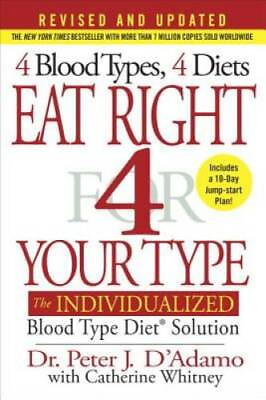 #ad Eat Right 4 Your Type Revised and Updated : The Individualized Bloo VERY GOOD $7.98