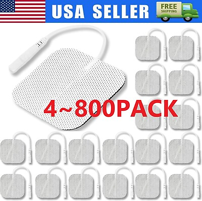 #ad 40 TENS Electrode Pads EMS Replacement Unit 7000 3000 2x2 Muscle Stimulator BULK $191.93