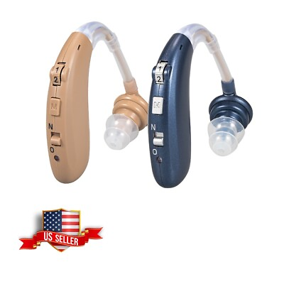 #ad Digital Hearing Aid Severe Loss Rechargeable Invisible BTE Ear Aids High Power $21.88