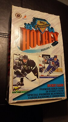 #ad 1993 94 Topps Premier Hockey Cards Series 1 34 Sealed Packs In Open Box $14.99