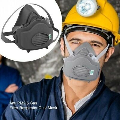 #ad 3 in1 Safety Gas Mask Respirator Half Face Protect For Spray Painting Facepiece $8.99