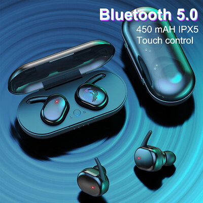 #ad Waterproof Bluetooth 5.0 Earbuds Headphones Wireless Headset Noise Cancelling $38.49
