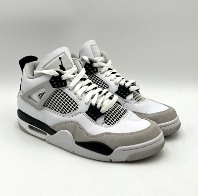 #ad PRE OWNED Nike Air Jordan 4 Retro Unisex Basketball Shoe White Size 8 DH6927 111 $289.99