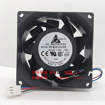 #ad 1PCS DC12V 1.86A 3 wire cooling fan PFC0812UHE 8038 $26.79