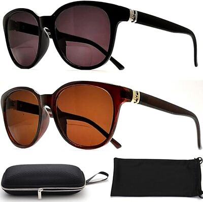 #ad 2Pcs Set Sunglasses Reading Glasses for Women Fashion Sun Reader 3.0 with box $4.68