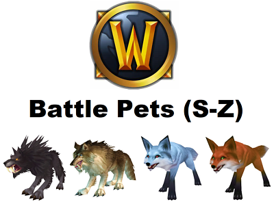 Wow Battle Pets S Z 🔥 Fast Delivery 🔥 World of Warcraft 🔥 US 🔥 $0.99