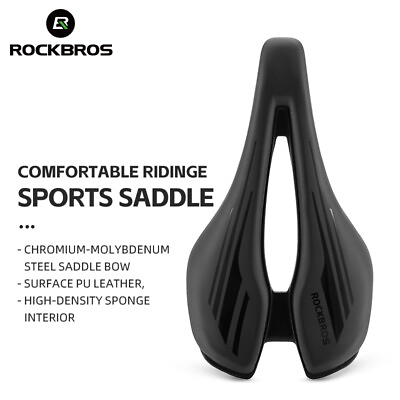 #ad ROCKBROS Bicycle Saddle Ultralight Hollow Shockproof Soft MTB Road Bike Seat $25.89