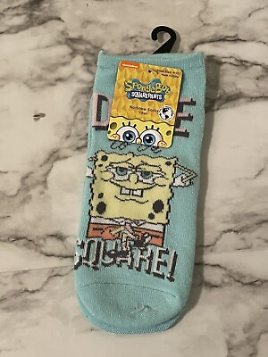 #ad 2 Pairs Nickelodeon Sponge Bob Squarepants No Show Socks Size 4 10 Free Shipping $5.00
