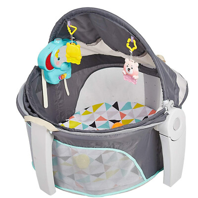 #ad COLOR TREE Portable Baby Crib Bassinet Nursery Infant Bed Sleeper Playpen Music $75.99