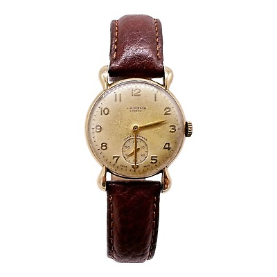 #ad EARLY 1950#x27;S J.W.BENSON 9ct GOLD VINTAGE WRISTWATCH WORKING OVERSIZED LUGS GBP 489.95
