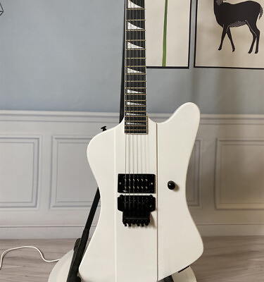 #ad Custom Finish White Electric Guitar H Pickups Black Hardware Mahogany Bodyamp;Neck $254.11