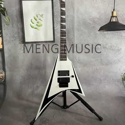 #ad Standard Custom Solid White Electric Guitar 6 String Black Fretboard EMG Pickups $302.01