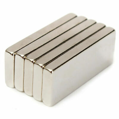 #ad 10 50 100 Super Strong Block Fridge Magnets Rare Earth Neodymium 25x10x3mm N52 $49.99