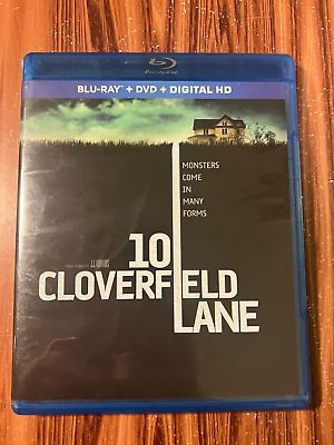 #ad 10 Cloverfield Lane Blu ray DVD Combo Pack Horror Thriller Sci Fi 2016 Movie $1.99