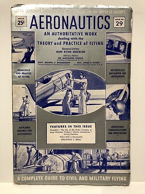 #ad Vintage Aeronautics Magazine Issue # 29 Volume # 5 March 19 1941 $11.99
