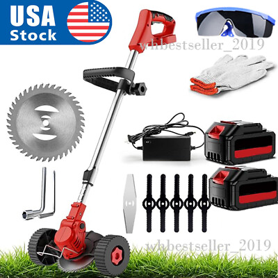 #ad 3 IN 1 Grass Trimmer Cordless Lawn Grass Brush Cutter Blade Whipper Snipper USA $63.99