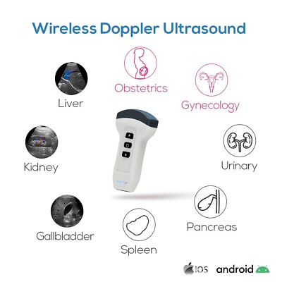 #ad Color Doppler Handheld Wireless Ultrasound Abdominal Scanner Human Convex Probe $2020.00