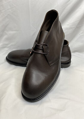 #ad NEW MAN BROWN MEN SOFT LEATHER LACE UP BOOTS DRESS UP SHOES Size USA 10 K30b $40.45