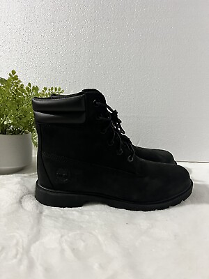 #ad New Timberland with Ortholite Black Women#x27;s Leather Boots Size 8.5 New $65.00