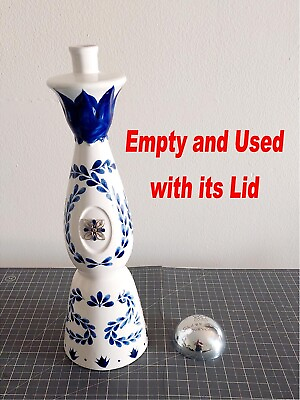 #ad Clase Azul Reposado Empty Tequila Bottle 750ml Hand Painted Decanter New Style $33.99