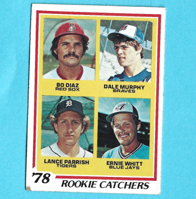 #ad 1978 Topps Rookie Catchers #708 Lance Parrish Dale Murphy RC VG $4.30