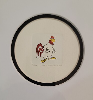 #ad Warner Brothers Studio Fog Horn Etching III LTD EDCartoon Framed Looney Tunes WB $95.00