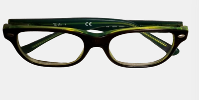 #ad Ray Ban RB 1555 3665 46 16 125 Kids Polished Brown On Green Fluo For Frames Only $13.99
