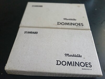 #ad Lot Of 2 Standard Marlelike Dominoes $54.98