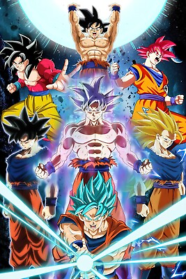#ad Dragon Ball Super Poster Goku Transformations POSTER $16.99