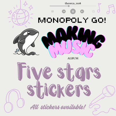 #ad Monopoly Go CHEAP 5✨ Stickers On Your Choice EVERYTHING AVAILABLE READ DES $3.99