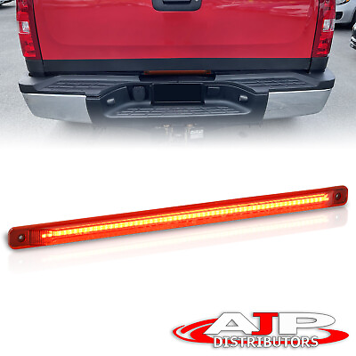 #ad Red Lens LED Tailgate Brake Light Lamp Bar For 2001 2014 Chevy GMC 2500HD 3500HD $37.99