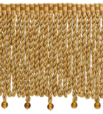 #ad Gold 6quot; Bullion Fringe with Beads By the Yard $9.99