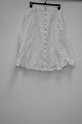 #ad Olivia Grace A Line Skirt White 6 $16.99