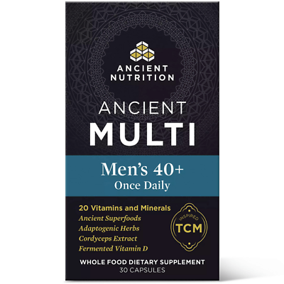 #ad Ancient Nutrition Ancient Multi Men#x27;s 40 Once Daily 30 Caps $25.46