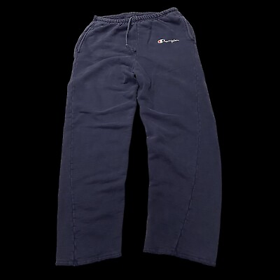 #ad Vintage 90’s Champion Navy Sweatpants. $30.00
