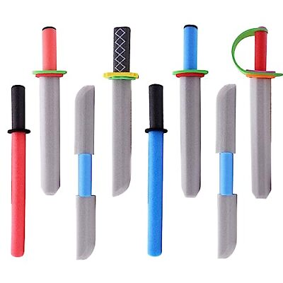 #ad Toy Foam Swords for Kids Warrior Knight Weapon Pretend Play Toy Set for Boys ... $34.11