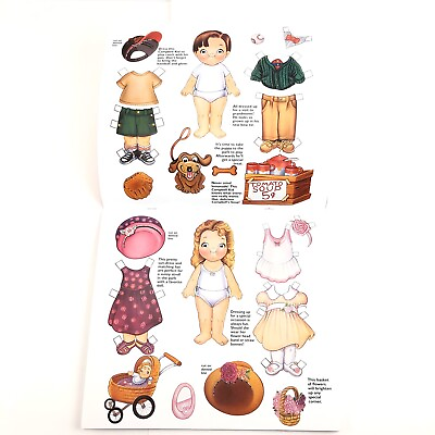 #ad 1998 Campbell#x27;s Soup Campbell Kids Paper Dolls Uncut In Book Recipes amp; Calendar $9.47