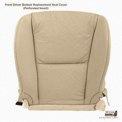 #ad Driver Bottom Perforated Leather Upholstery Cover Tan For 2008 Lexus GS350 Sedan $165.77