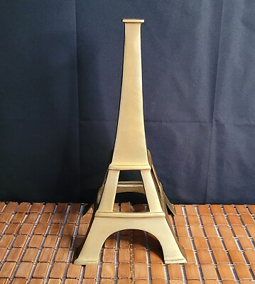 #ad Vintage Eiffel Tower Structure 11quot; Tall Symbol of Love Brass 11quot; Tall $55.00