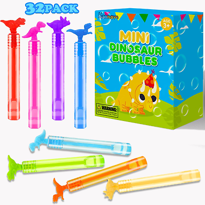 #ad Dinosaur Bubbles Party Favors Supplies for Kids32 Pack Mini Pocket Bubble Wands $10.46
