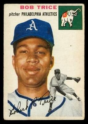 #ad Vintage 1954 Baseball Card TOPPS #148 BOB TRICE Philadelphia Athletics Pitcher $8.97