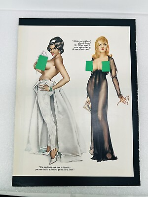 #ad Vintage Vargas Girl Pinup from Playboy Magazine double side page 1970’s $10.50