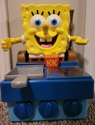 Nickelodeon Spongebob Krusty Krab Krabby Patty Grill Sound Talking Fryer Playset $65.99