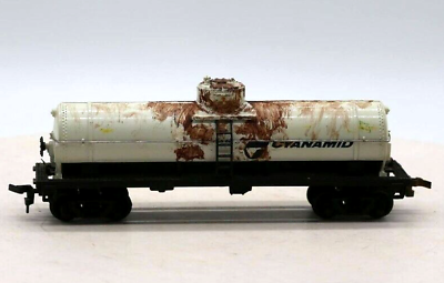 #ad CUSTOM Vintage Bachman HO Scale Cyanamid single Dome Tanker Train Car $8.50